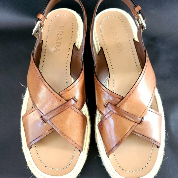 Prada Espadrille Platform Sandals - Picture 4 of 9